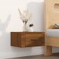 vidaXL Κομοδίνα Επιτοίχια 2 τεμ. Καφέ Δρυς 50x36x25 εκ.