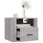 vidaXL Κομοδίνα Επιτοίχια 2 τεμ. Γκρι Sonoma 50x36x40 εκ.