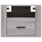 vidaXL Κομοδίνα Επιτοίχια 2 τεμ. Γκρι Sonoma 50x36x40 εκ.