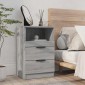 vidaXL Κομοδίνα 2 τεμ. Γκρι Sonoma από Επεξεργασμένο Ξύλο