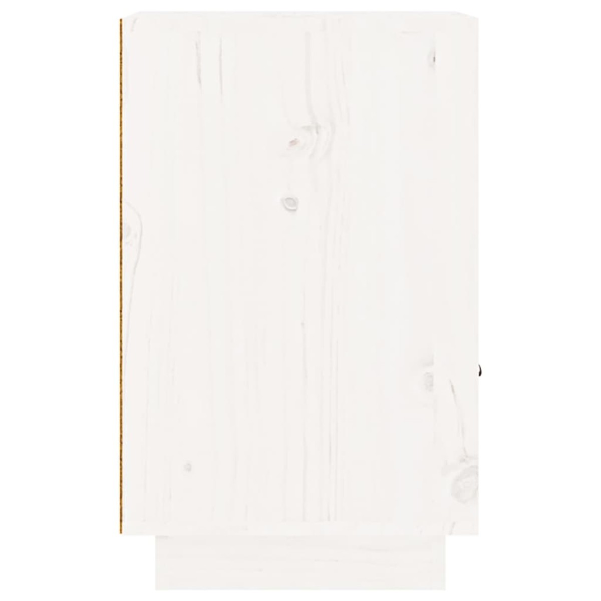 vidaXL Κομοδίνα 2 τεμ. Λευκά 40 x 34 x 55 εκ. από Μασίφ Ξύλο Πεύκου