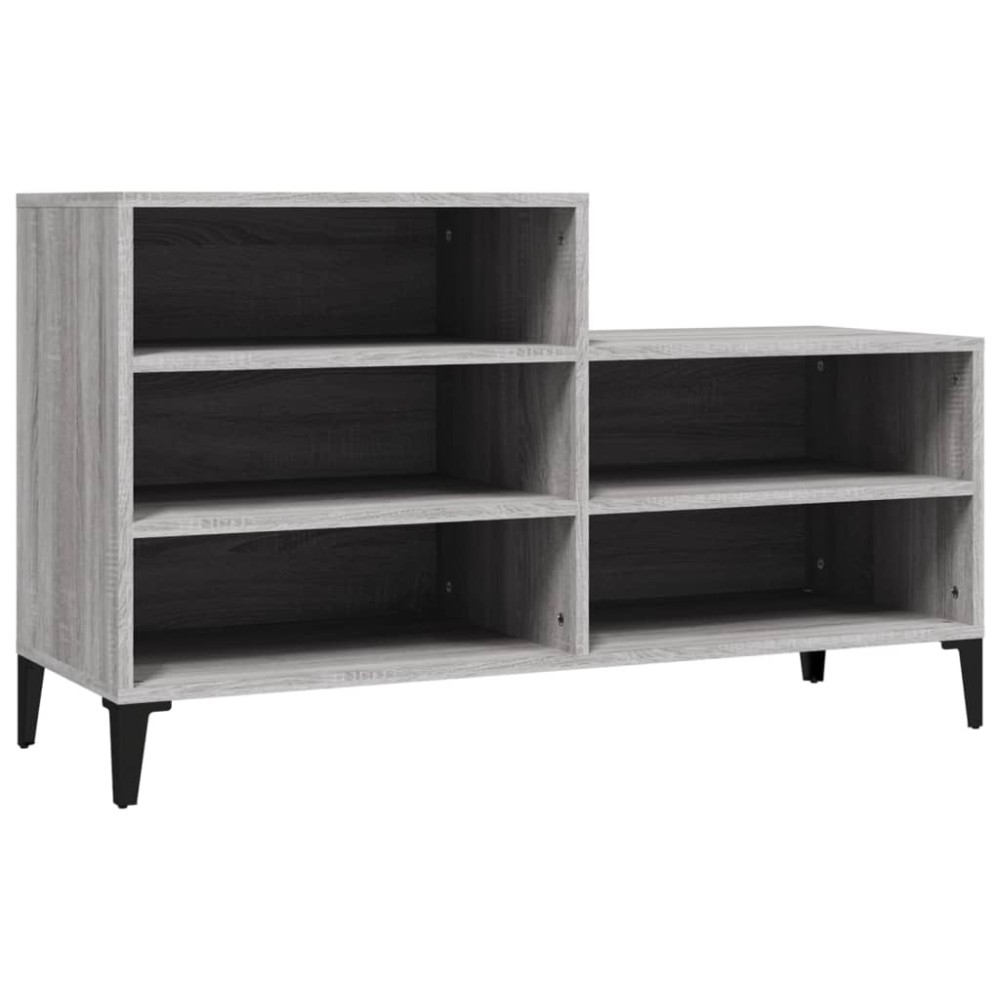 vidaXL Παπουτσοθήκη Γκρι Sonoma 102x36x60 εκ. από Επεξεργασμένο Ξύλο