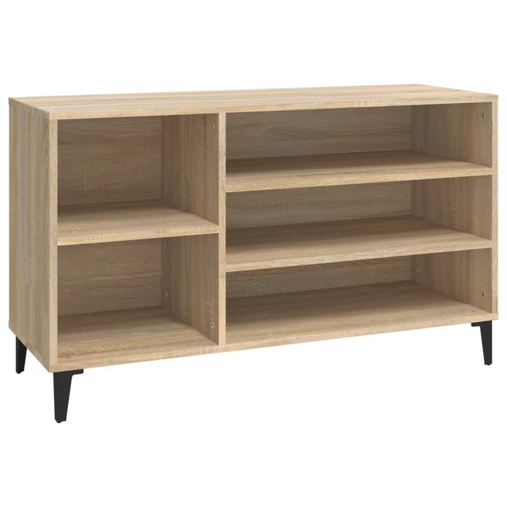 vidaXL Παπουτσοθήκη Sonoma Δρυς 102x36x60 εκ. από Επεξεργασμένο Ξύλο