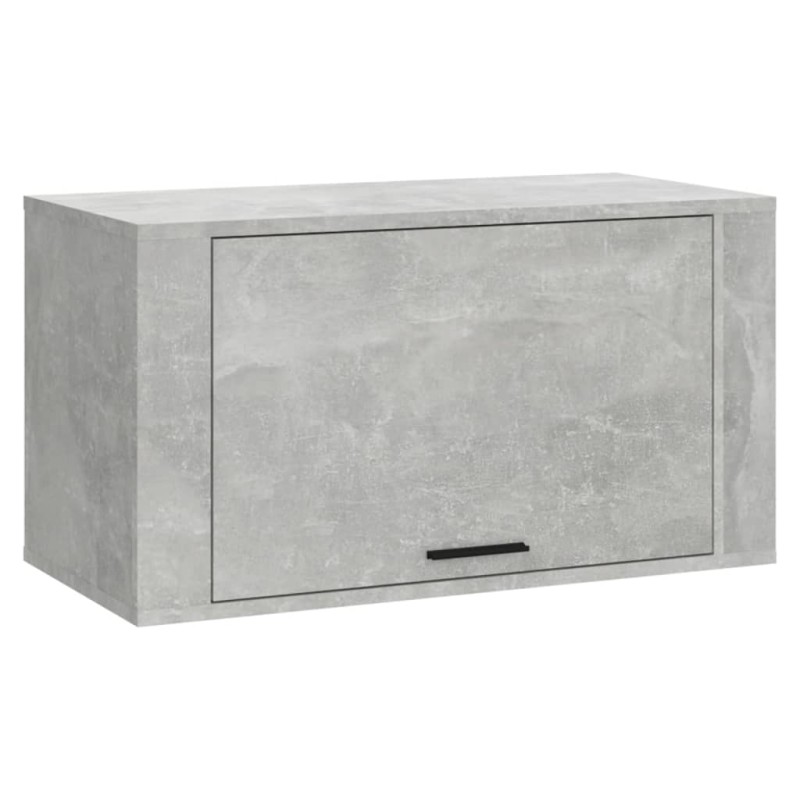 vidaXL Παπουτσοθήκη Επιτοίχια Γκρι Σκυρ. 70x35x38 εκ. Επεξεργ. Ξύλο