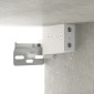 vidaXL Παπουτσοθήκη Επιτοίχια Γκρι Σκυρ. 70x35x38 εκ. Επεξεργ. Ξύλο