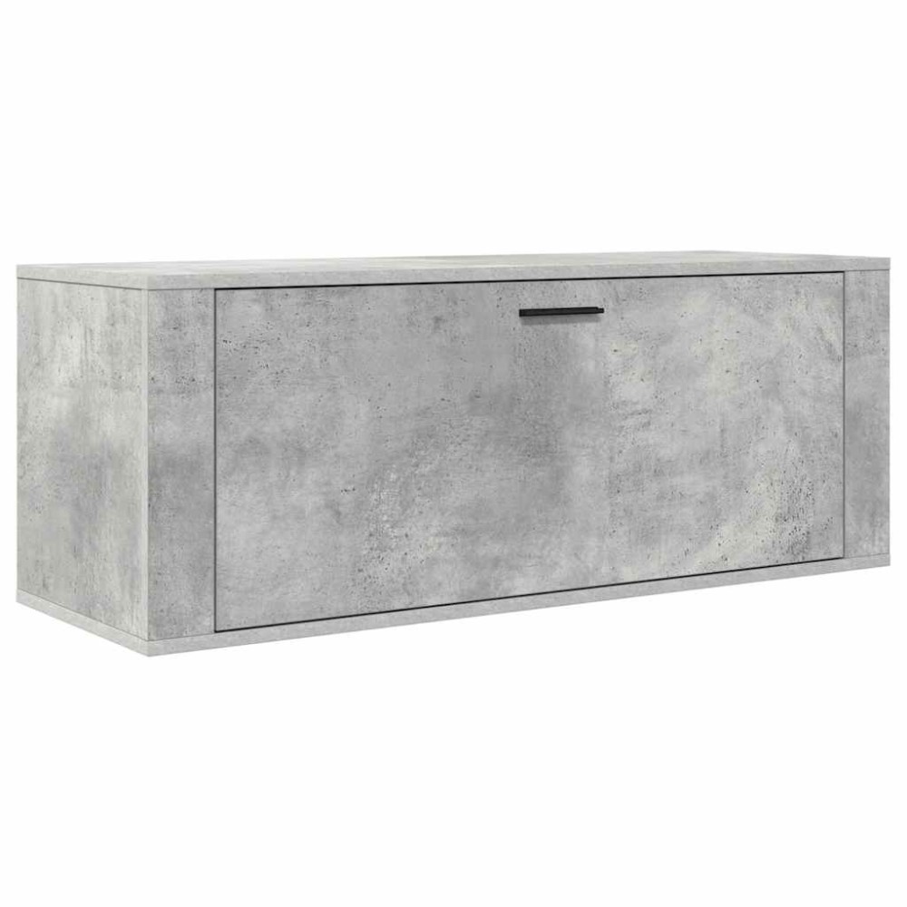 vidaXL Παπουτσοθήκη Γκρι Σκυροδέματος 100x35x38 εκ. Επεξεργασμένο Ξύλο