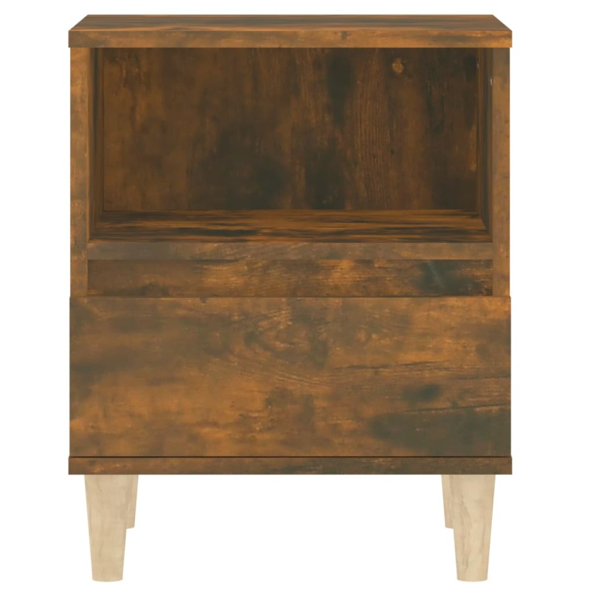 vidaXL Κομοδίνα 2 τεμ. Καπνιστή Δρυς 40 x 35 x 50 εκ.