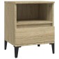 vidaXL Κομοδίνο Sonoma Δρυς 40x35x50 εκ.