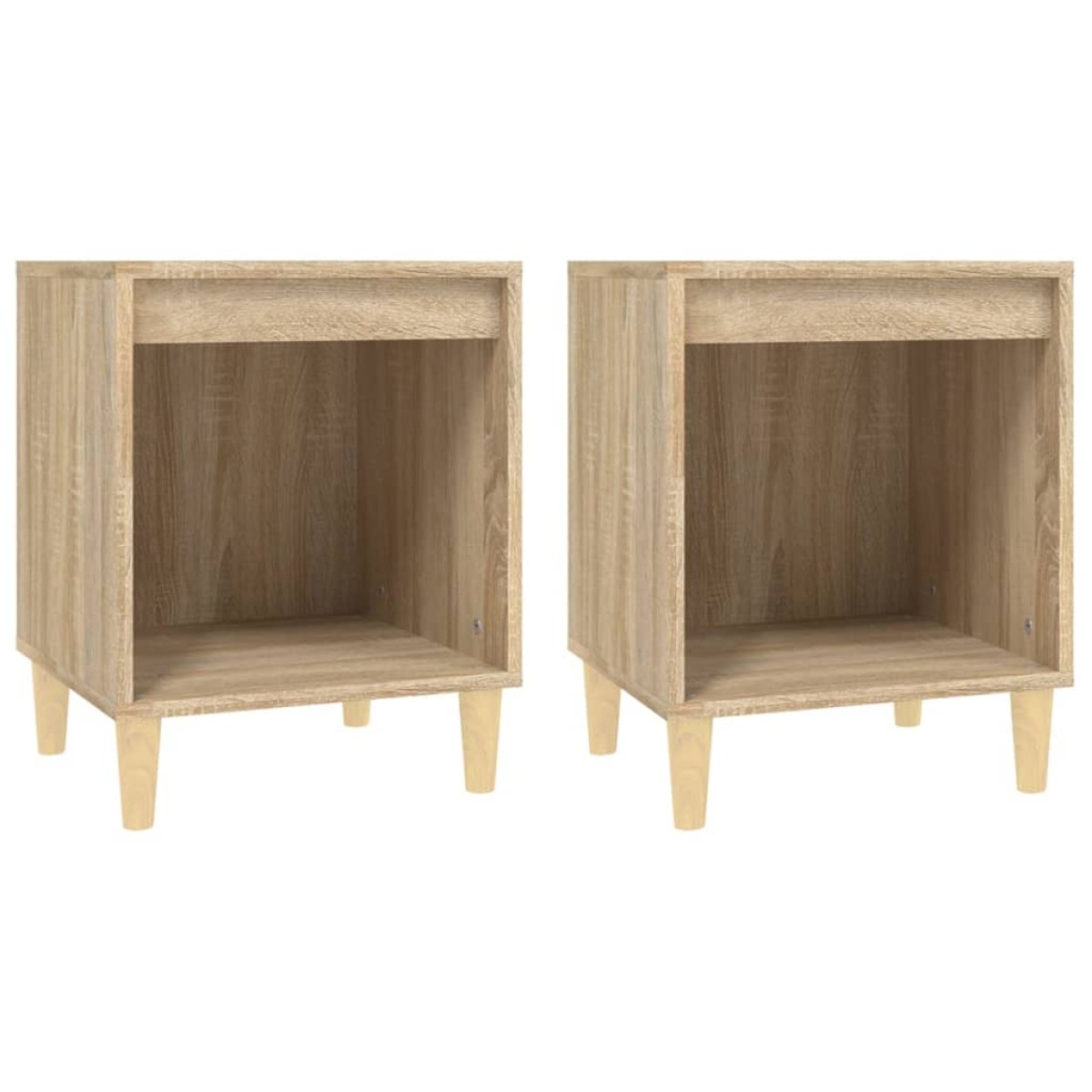vidaXL Κομοδίνα 2 τεμ. Sonoma Δρυς 40 x 35 x 50 εκ.