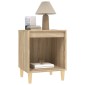vidaXL Κομοδίνα 2 τεμ. Sonoma Δρυς 40 x 35 x 50 εκ.