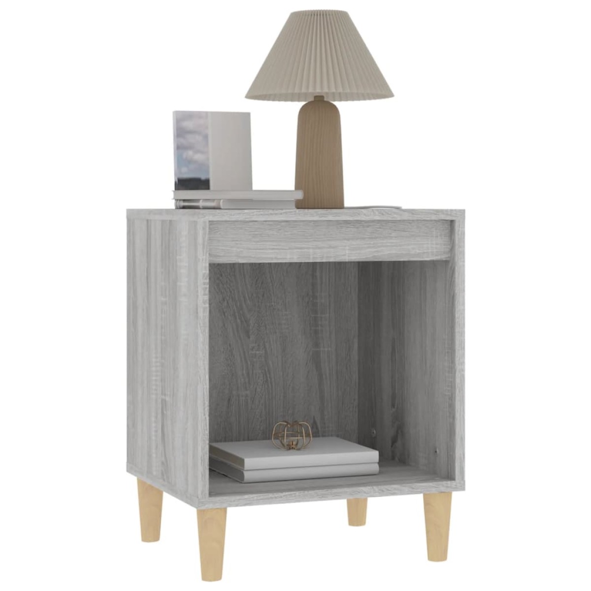 vidaXL Κομοδίνο Γκρι Sonoma 40x35x50 εκ.