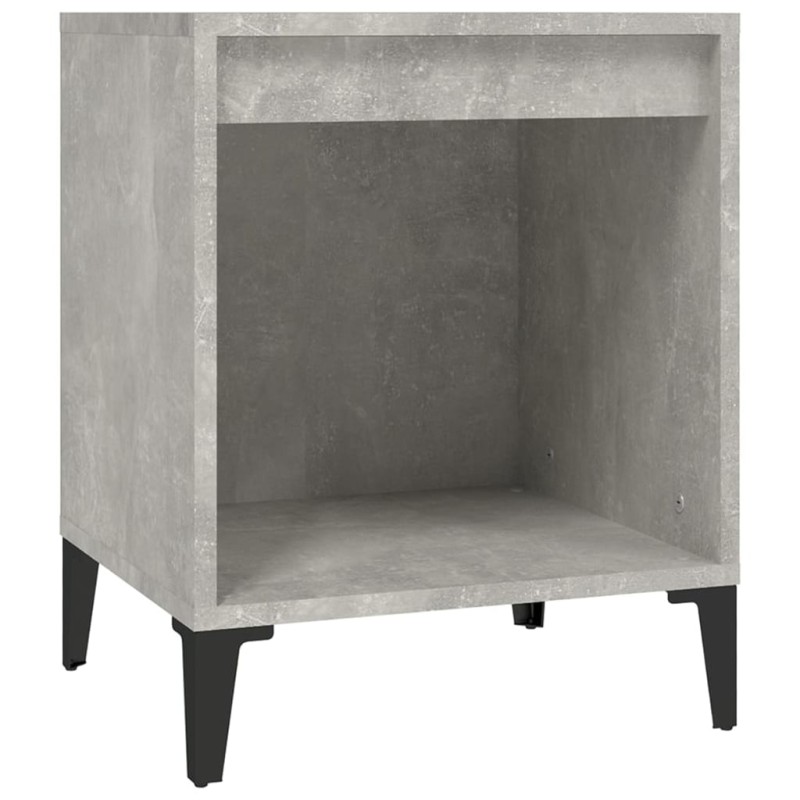 vidaXL Κομοδίνα Γκρι Σκυροδέματος 40x35x50 εκ.