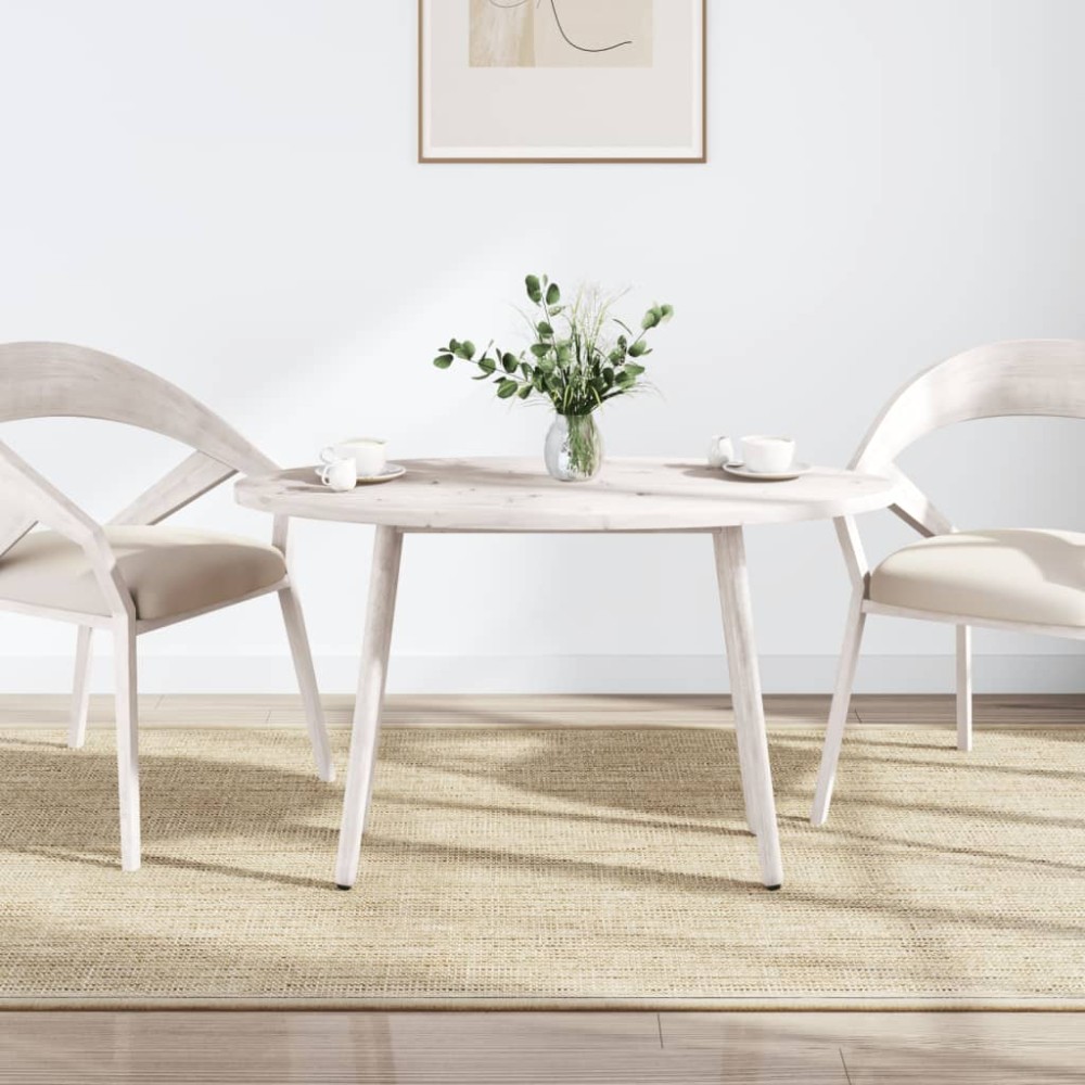 vidaXL Επιφάνεια Τραπεζιού Οβάλ Λευκή 110x55x2,5 εκ. Μασίφ Ξύλο Πεύκου