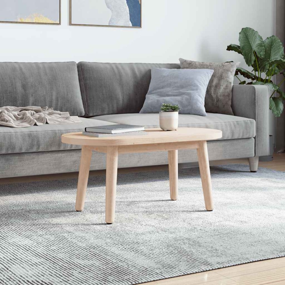 vidaXL Επιφάνεια Τραπεζιού Οβάλ 60x30x2,5 εκ. από Μασίφ Ξύλο Πεύκου