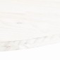 vidaXL Επιφάνεια Τραπεζιού Οβάλ Λευκή 80x40x2,5 εκ. Μασίφ Ξύλο Πεύκου