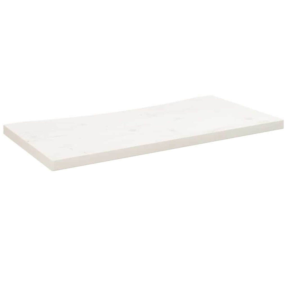 vidaXL Επιφάνεια Γραφείου Λευκή 80x40x2,5 εκ. από Μασίφ Ξύλο Πεύκου