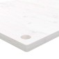 vidaXL Επιφάνεια Γραφείου Λευκή 110x60x2,5 εκ. από Μασίφ Ξύλο Πεύκου