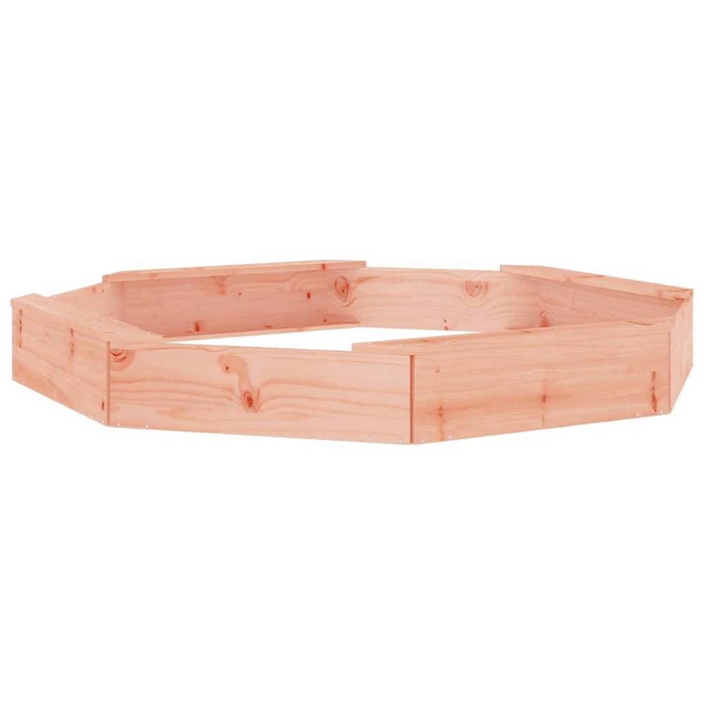 vidaXL Αμμοδόχος με Καθίσματα Οκτάγωνη από Μασίφ Ξύλο Ψευδοτσούγκας