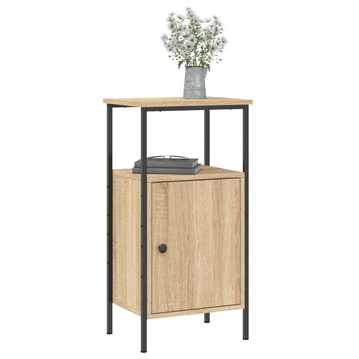 vidaXL Κομοδίνο Sonoma Δρυς 41 x 31 x 80 εκ. από Επεξεργασμένο Ξύλο