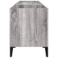 vidaXL Δισκοθήκη Γκρι Sonoma 121 x 38 x 48 εκ. από Επεξεργασμένο Ξύλο