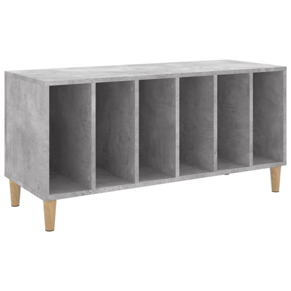 vidaXL Έπιπλο Δίσκων Γκρι Σκυροδέματος 100x38x48 εκ Επεξεργασμένο Ξύλο