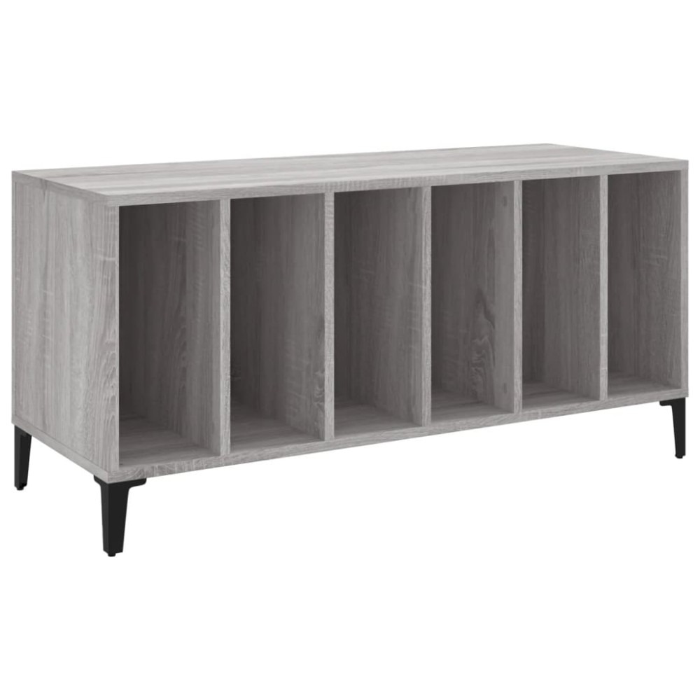 vidaXL Δισκοθήκη Γκρι Sonoma 100 x 38 x 48 εκ. από Επεξεργασμένο Ξύλο