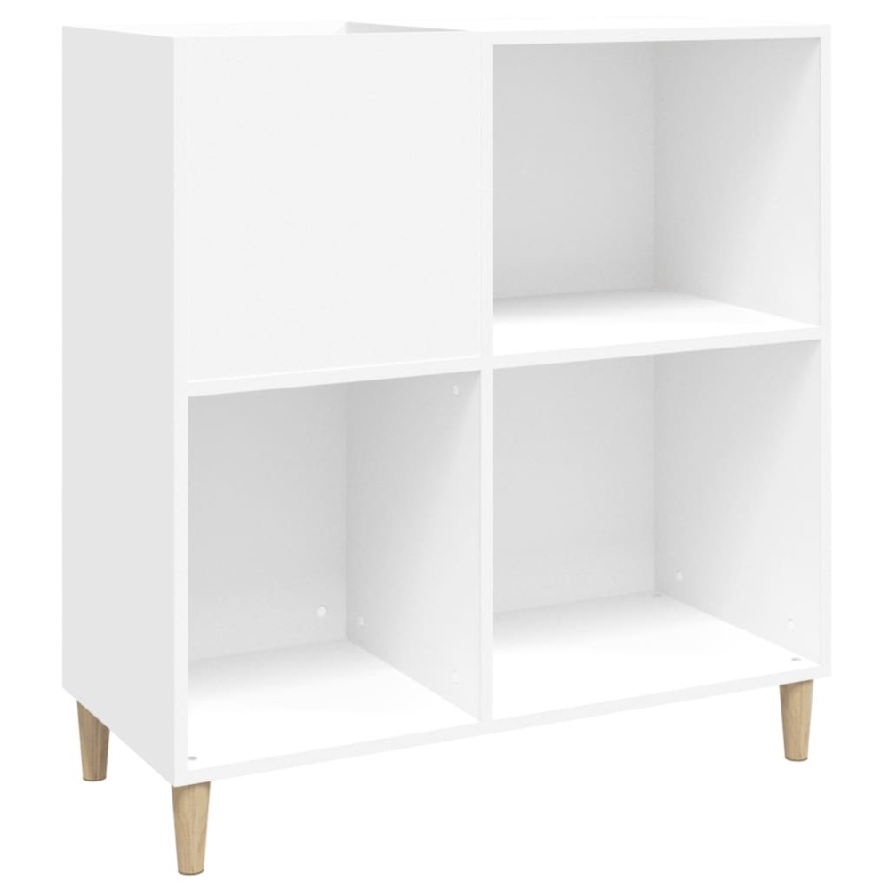 vidaXL Έπιπλο Δίσκων Λευκό 84,5 x 38 x 89 εκ. από Επεξεργασμένο Ξύλο