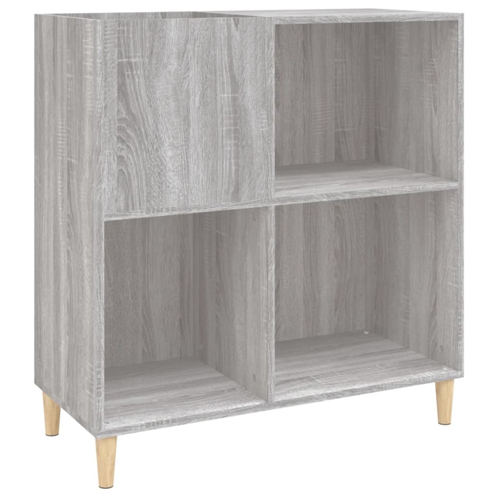 vidaXL Δισκοθήκη Γκρι Sonoma 84,5 x 38 x 89 εκ. από Επεξεργασμένο Ξύλο