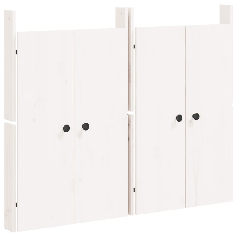 vidaXL Πόρτες Κουζίνας Εξ. Χώρου MEPPEL 2 τεμ. Λευκές 50x9x82 εκ. Μασίφ Πεύκο