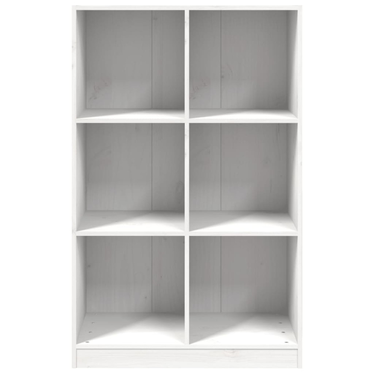 vidaXL Βιβλιοθήκη Λευκή 70 x 33 x 110 εκ. από Μασίφ Ξύλο Πεύκου