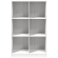 vidaXL Βιβλιοθήκη Λευκή 70 x 33 x 110 εκ. από Μασίφ Ξύλο Πεύκου