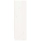 vidaXL Βιβλιοθήκη Λευκή 70 x 33 x 110 εκ. από Μασίφ Ξύλο Πεύκου