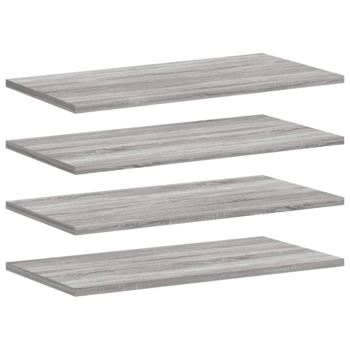 vidaXL Ράφια Τοίχου 4 τεμ. Γκρι Sonoma 60x20x1,5 εκ. Επεξεργ. Ξύλο