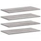 vidaXL Ράφια Τοίχου 4 τεμ. Γκρι Sonoma 60x20x1,5 εκ. Επεξεργ. Ξύλο