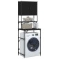 vidaXL Ντουλάπι Πλυντηρίου Μαύρο 68x48,5x194 εκ.