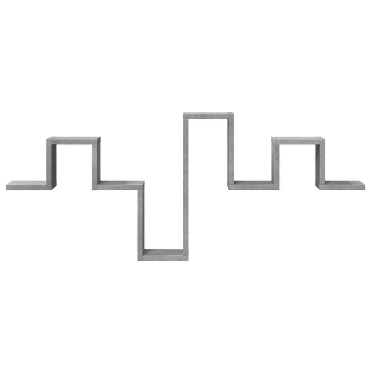 vidaXL Ράφι Τοίχου Γκρι Σκυροδέματος 104,5x10x43 εκ. από Μοριοσανίδα