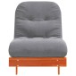 vidaXL Καναπές Κρεβάτι Futon με Στρώμα 70x206x11 εκ. Μασίφ Ξύλο Πεύκου