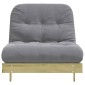 vidaXL Καναπές Κρεβάτι Futon/Στρώμα 80x206x11 Εμποτισμένο Ξύλο Πεύκου