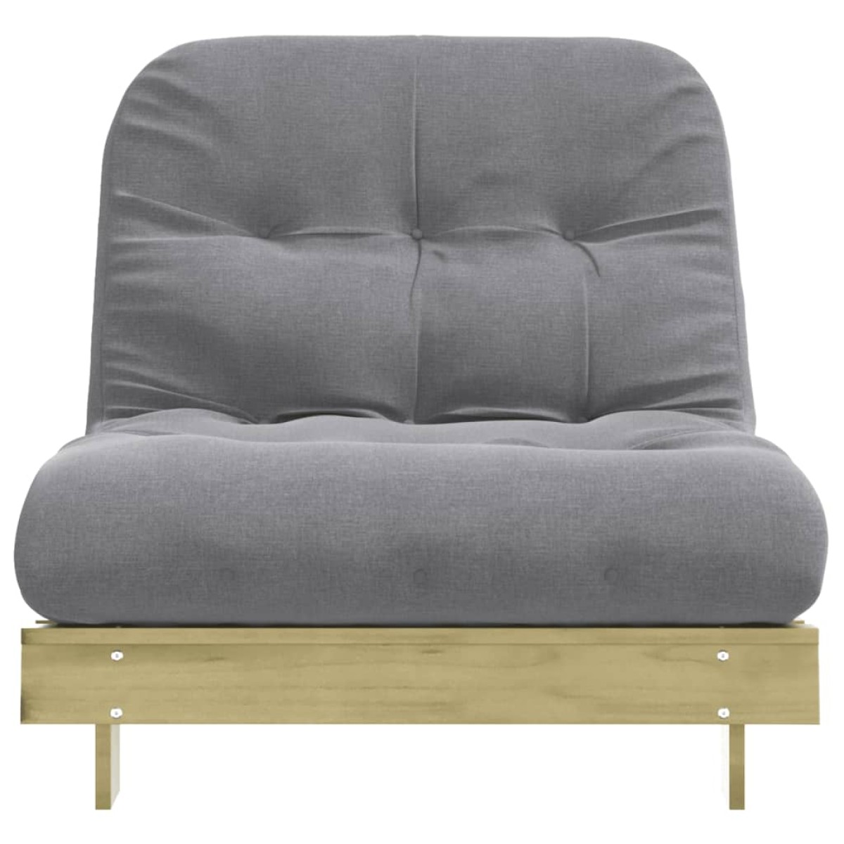 vidaXL Καναπές Κρεβάτι Futon/Στρώμα 90x206x11 Εμποτισμένο Ξύλο Πεύκου
