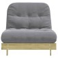 vidaXL Καναπές Κρεβάτι Futon/Στρώμα 90x206x11 Εμποτισμένο Ξύλο Πεύκου