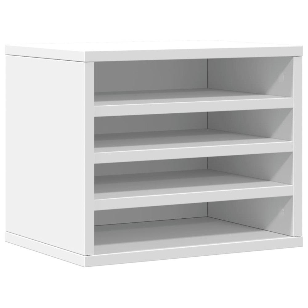 vidaXL Έπιπλο Οργάνωσης Γραφείου Λευκό 36x26x29,5εκ Επεξεργασμένο Ξύλο