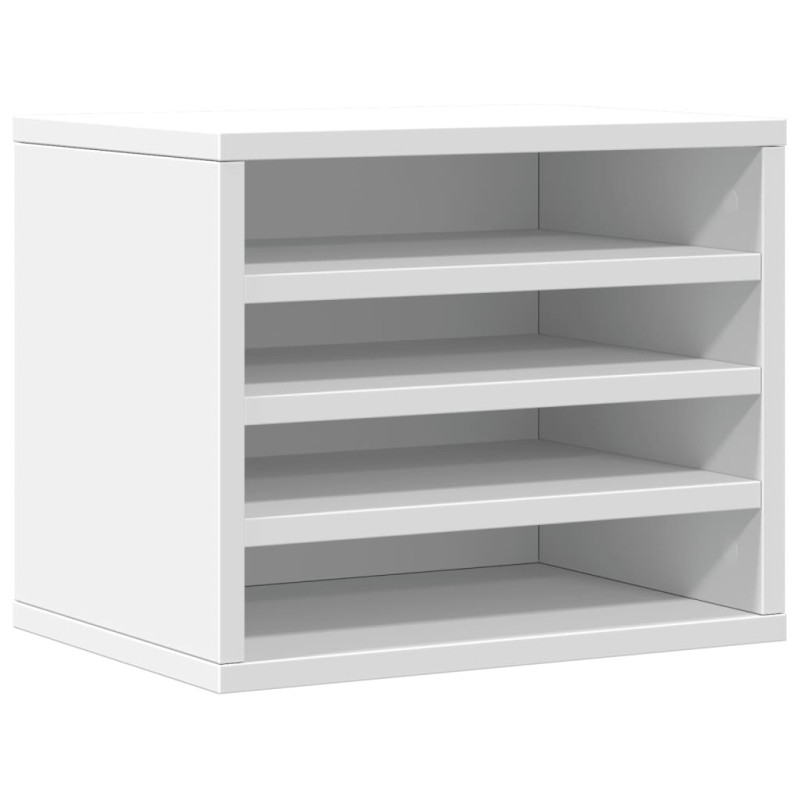 vidaXL Έπιπλο Οργάνωσης Γραφείου Λευκό 36x26x29,5εκ Επεξεργασμένο Ξύλο