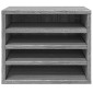vidaXL Έπιπλο Οργάνωσης Γραφείου Γκρι Sonoma 36x26x29,5εκ Επεξ. Ξύλο