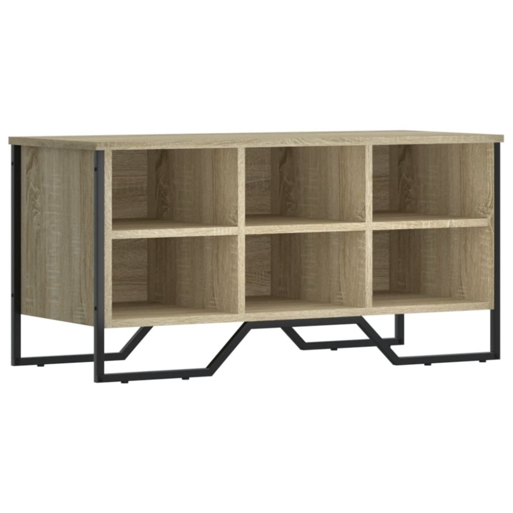 vidaXL Παπουτσοθήκη Sonoma Δρυς 90x38x45,5 εκ. από Επεξεργασμένο Ξύλο