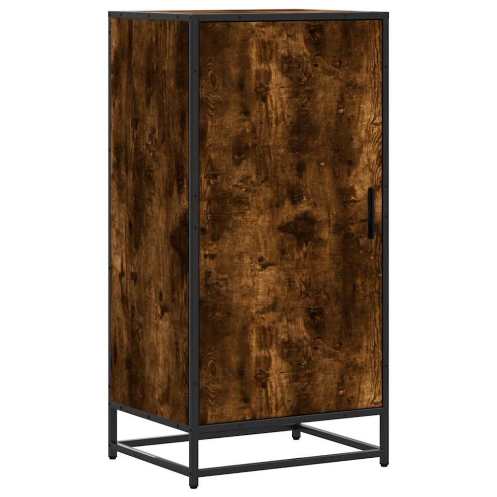 vidaXL Παπουτσοθήκη Καπνιστή Δρυς 48x38x97,5 εκ. Επεξεργασμένο Ξύλο
