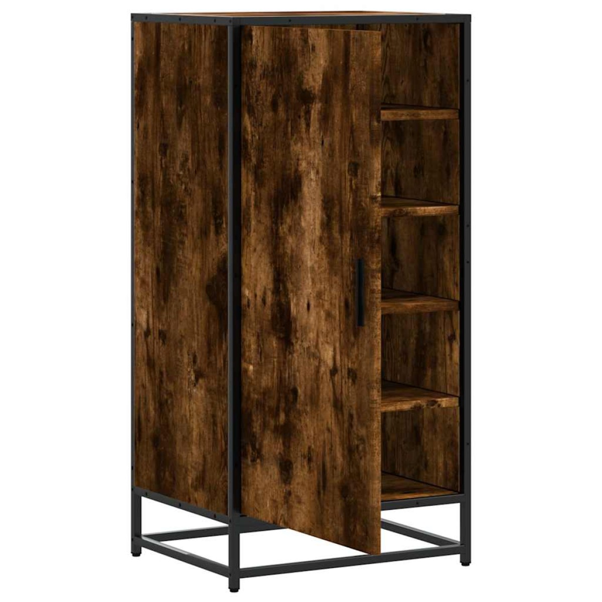 vidaXL Παπουτσοθήκη Καπνιστή Δρυς 48x38x97,5 εκ. Επεξεργασμένο Ξύλο