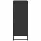 vidaXL Παπουτσοθήκη Μαύρο 48x38x97,5 εκ. από Επεξεργασμένο Ξύλο