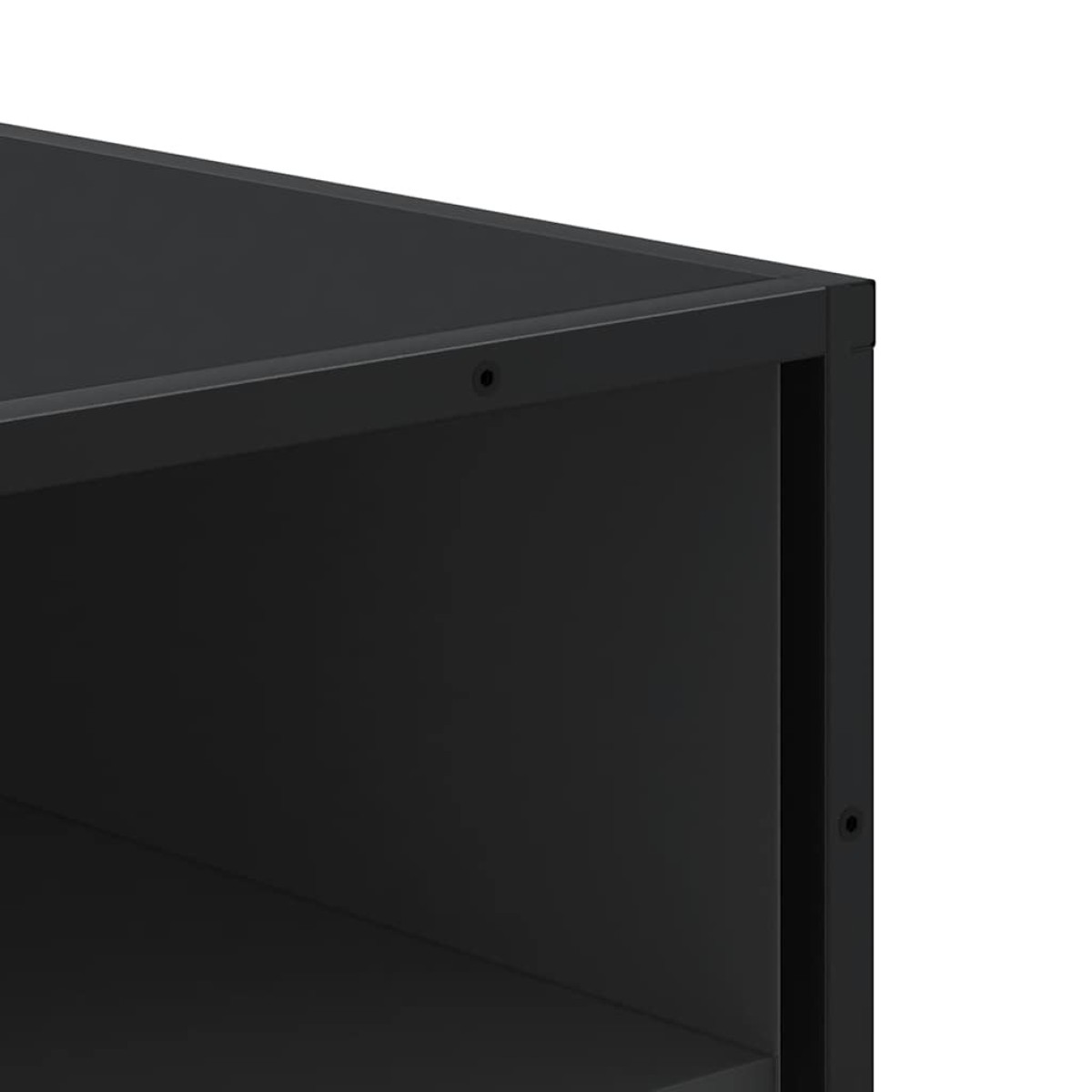 vidaXL Παπουτσοθήκη Μαύρο 48x38x97,5 εκ. από Επεξεργασμένο Ξύλο