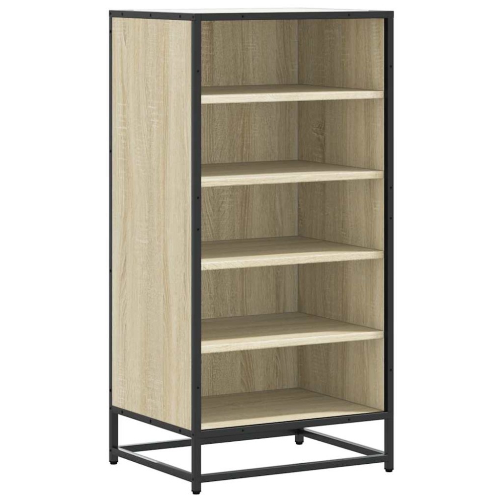 vidaXL Παπουτσοθήκη Sonoma Δρυς 48x38x97,5 εκ. από Επεξεργασμένο Ξύλο