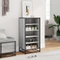 Ράφι παπουτσιών vidaXL Γκρι Sonoma 48x38x97,5 cm Κατασκευασμένο ξύλο